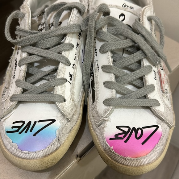 Golden Goose Super Star Double Quarter with list Sneakers - Picture 9 of 9